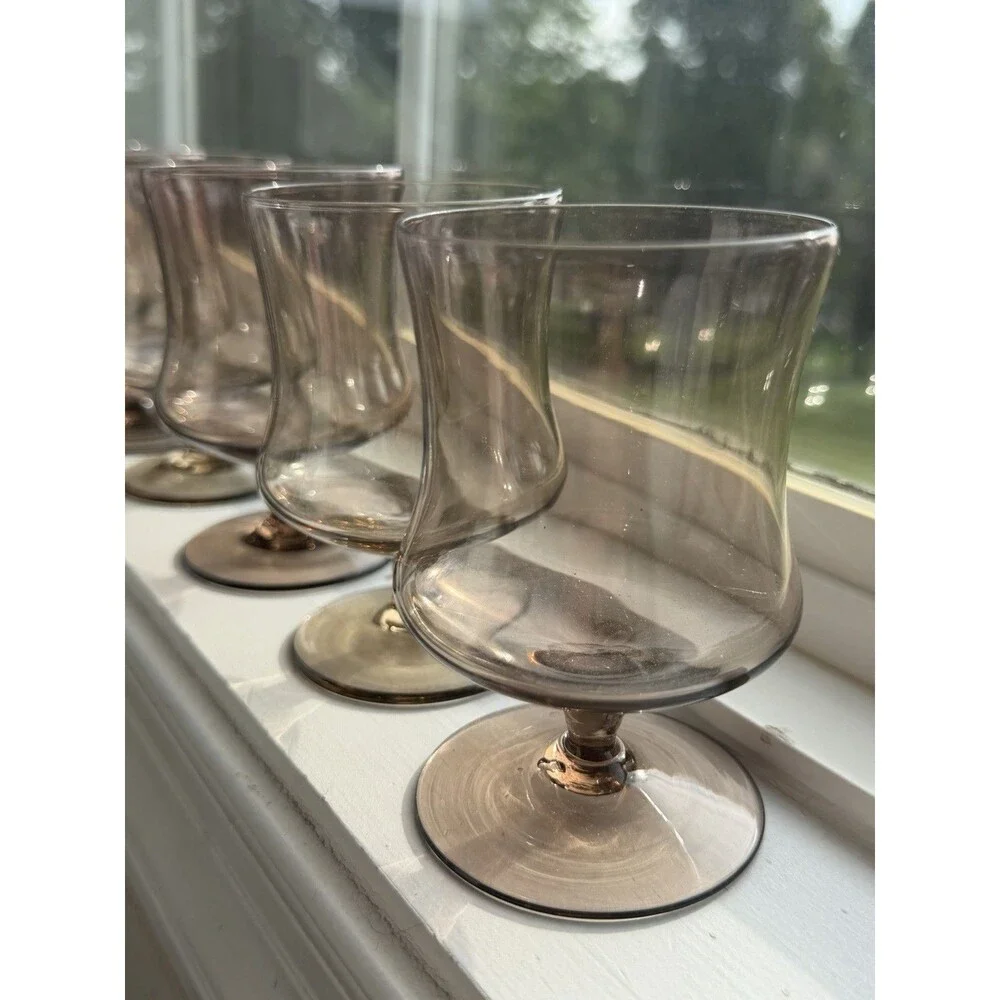 Libbey vintage tawny